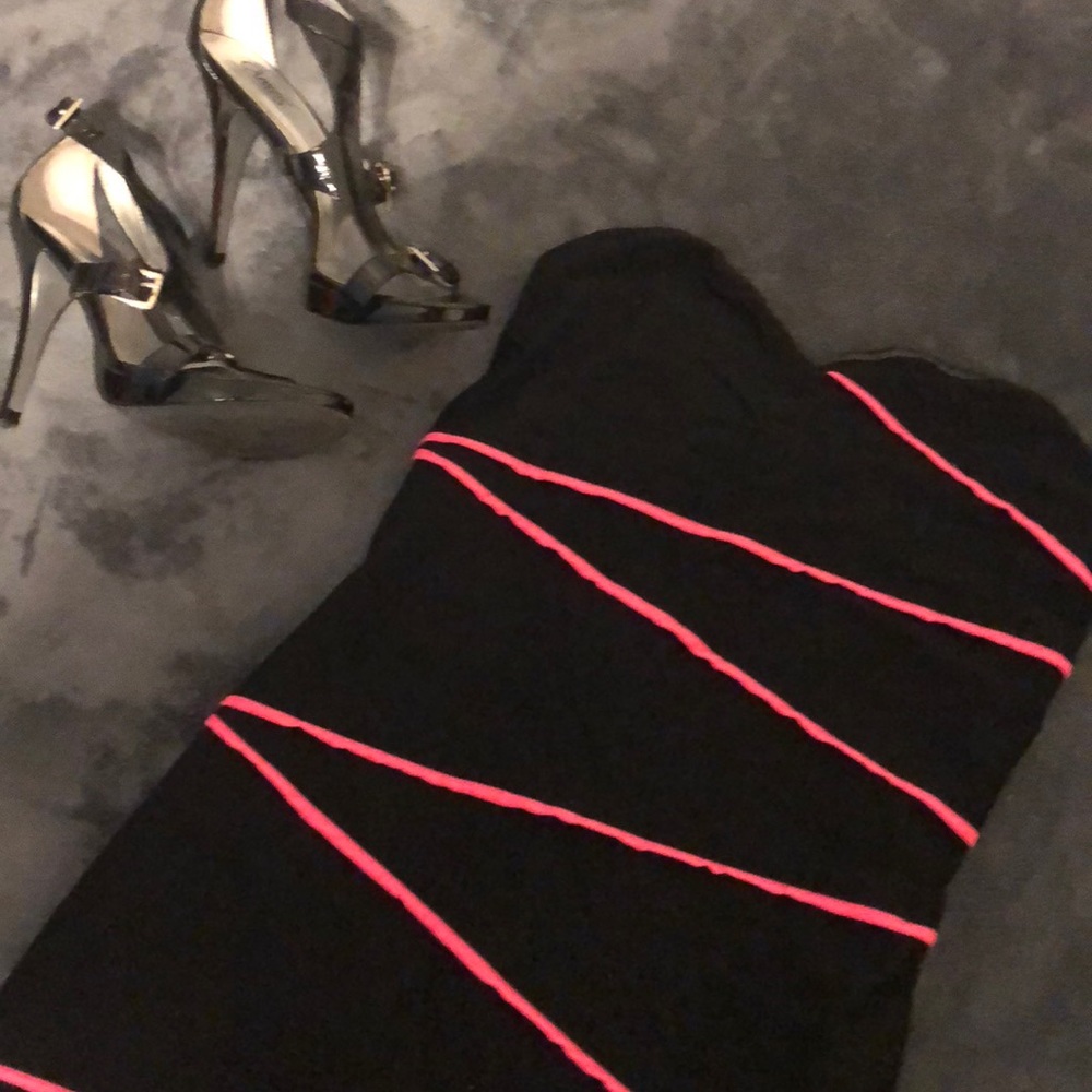 Sexy black strapless dress size 5